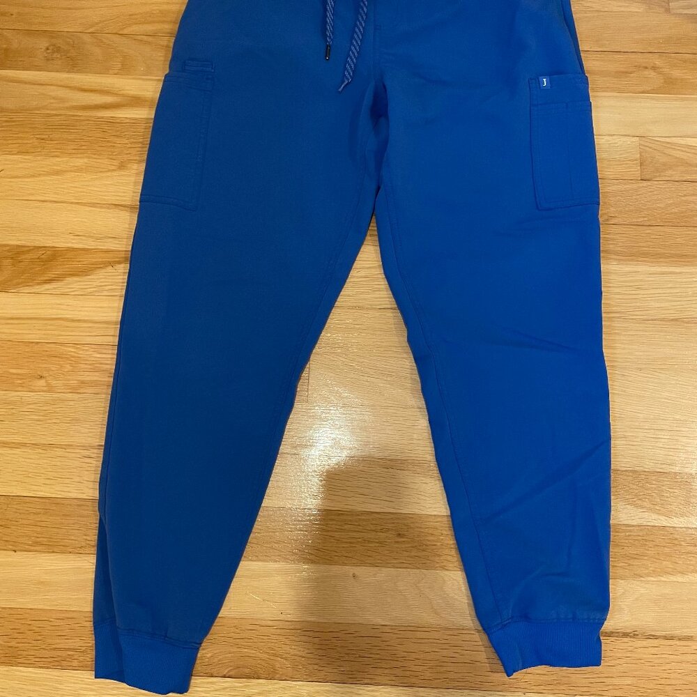 Jaanuu Men's medium royal blue jogger scrub pants